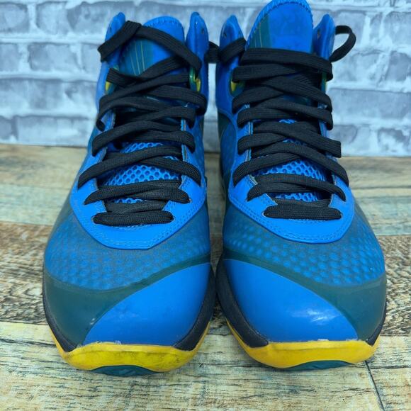 Nike Lebron VIII 8 V/2 Entourage Photo Blue Tour Yellow 429676-401 Mens Size 8 - Picture 3 of 11